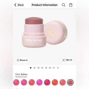 Polite Society Sydney Blush Stick